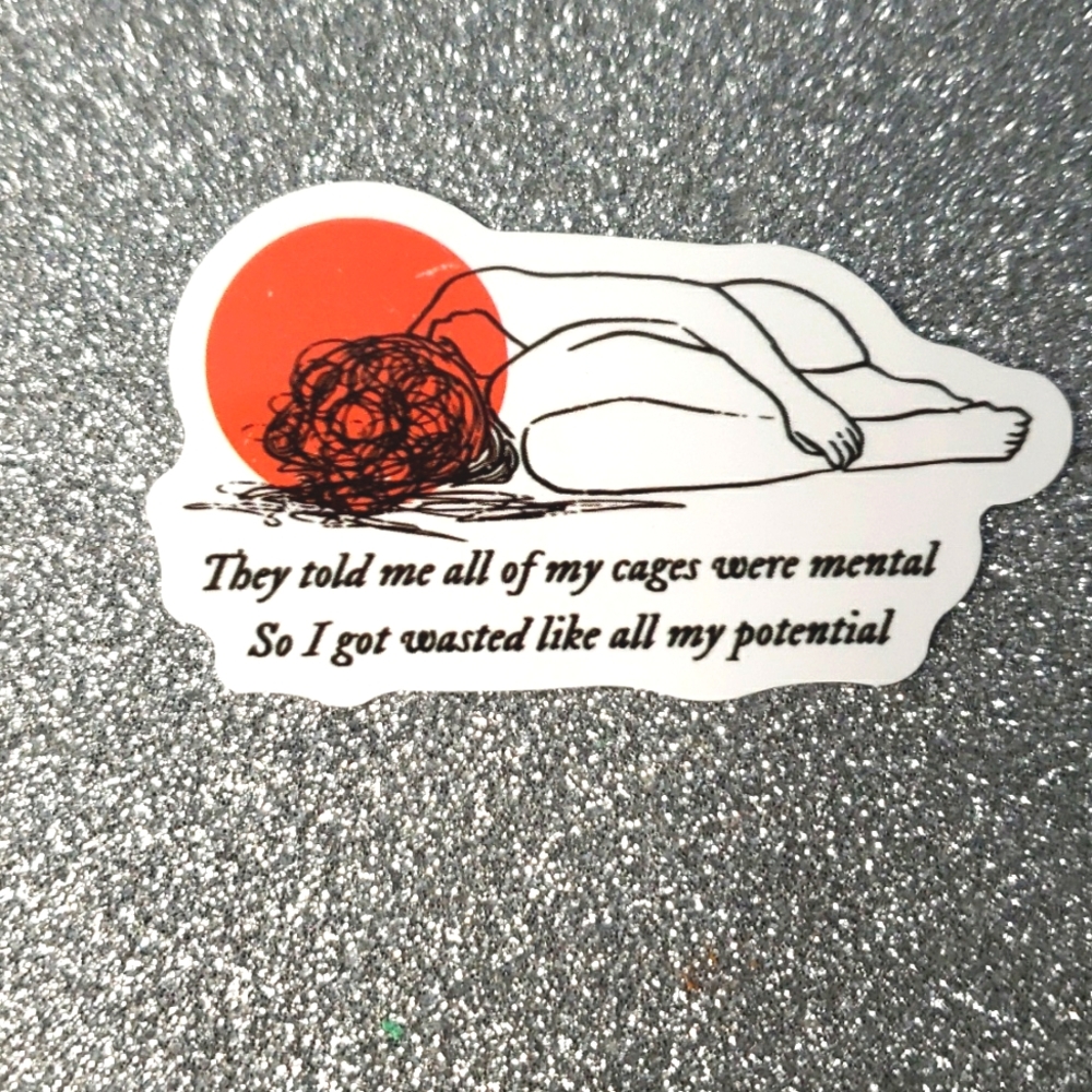 10/$10 Taylor Swift FOLKLOREWaterproof Sticker potential